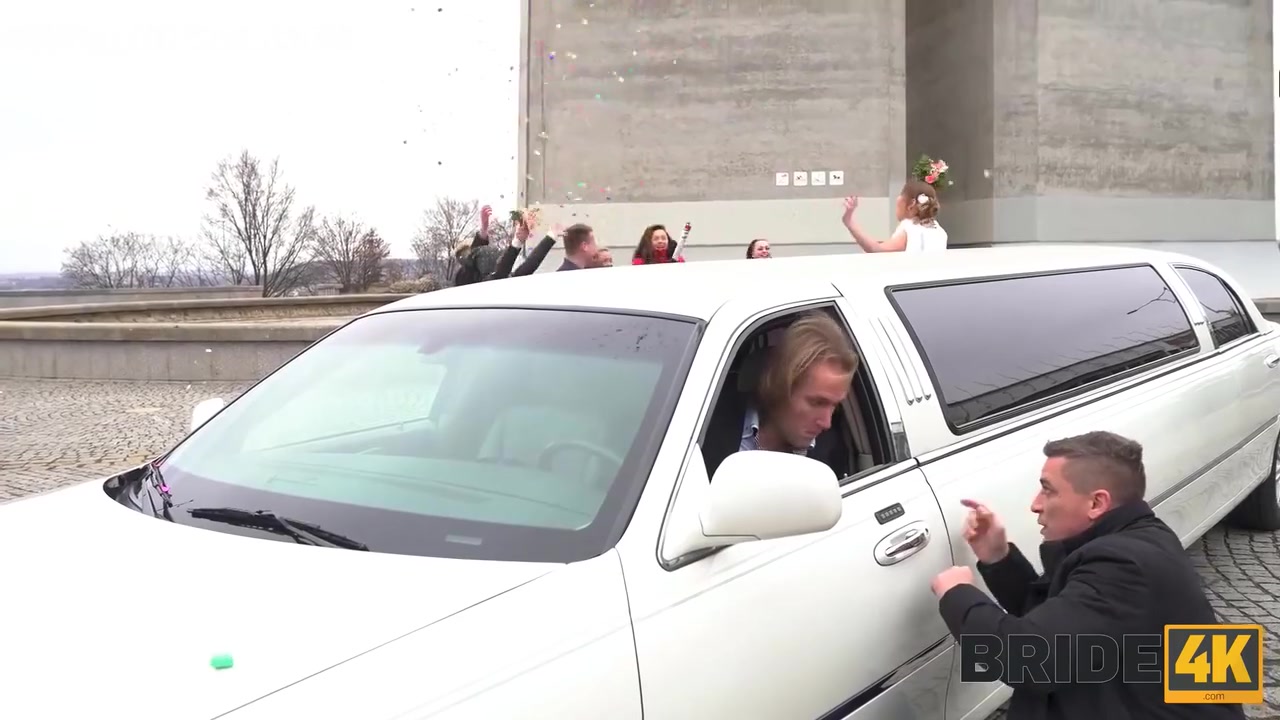 Steve Q And Alexis Crystal In Future Spouses Dont Lose Time And Fuck In Limo While On Route To The Wedding