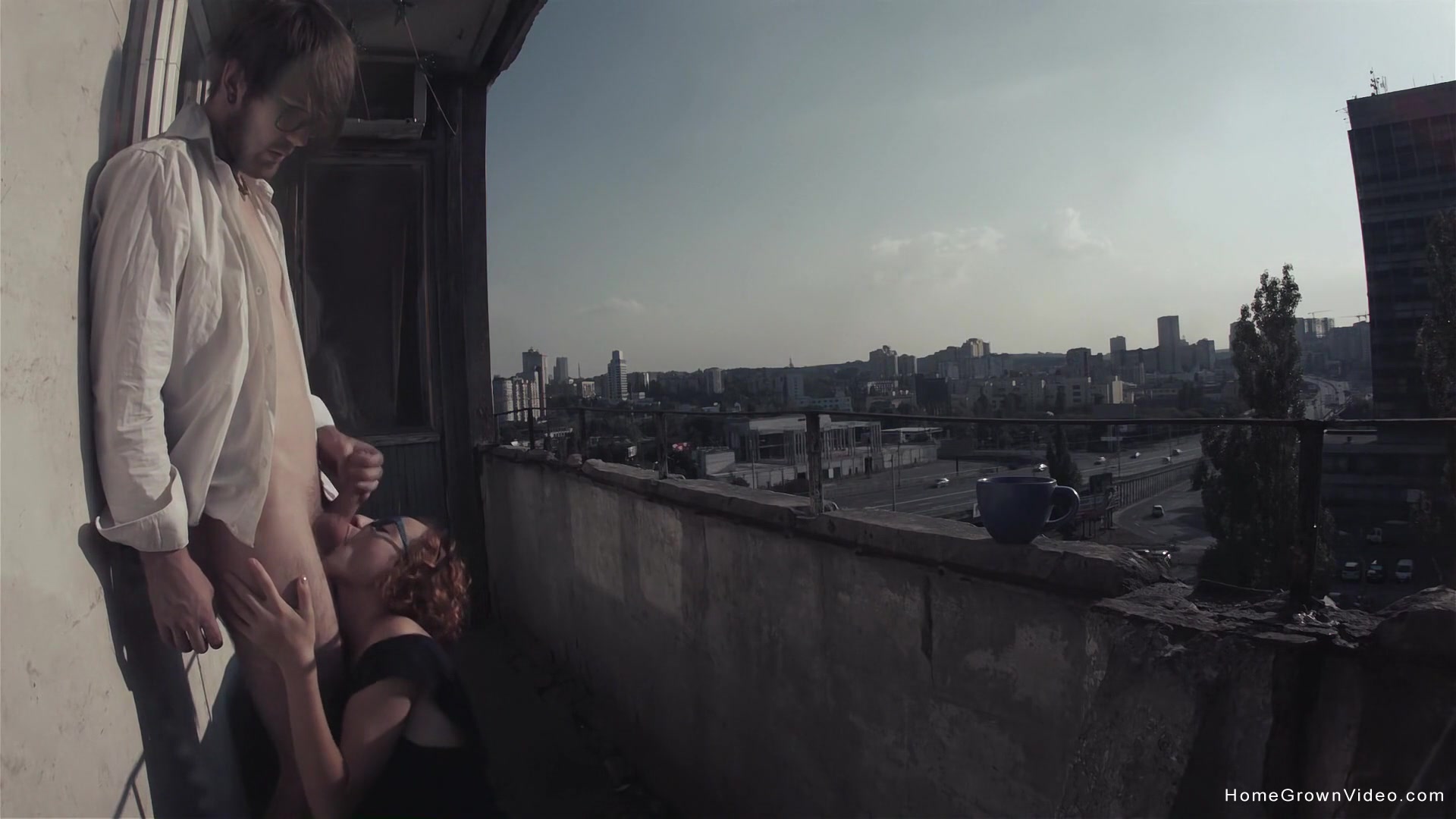 Eva Fucked Out On The Balcony - Eva Fucked Out On The Balcony