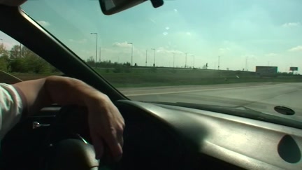 Beauty sucks in the car in front of everyone
