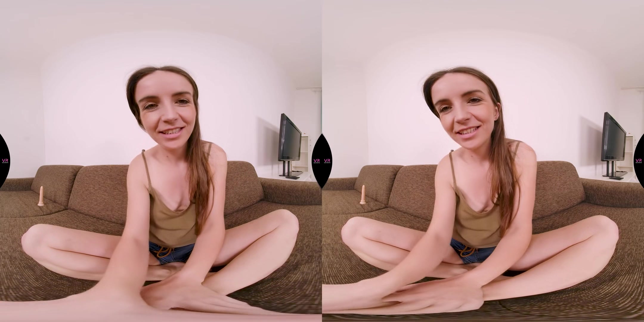 Lena Is Dildoing On The Couch - Amateur Solo Masturbation with Toy