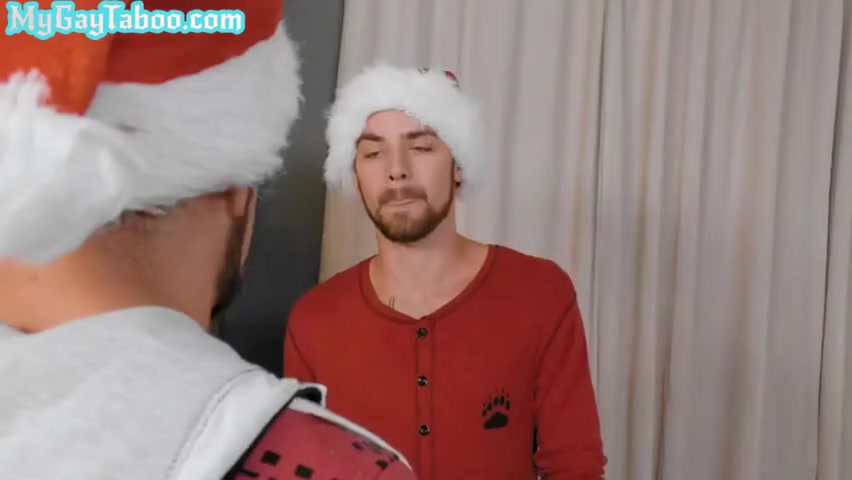 Xmas Stepbrothers Enjoy Taboo Bareback Anal While Alone