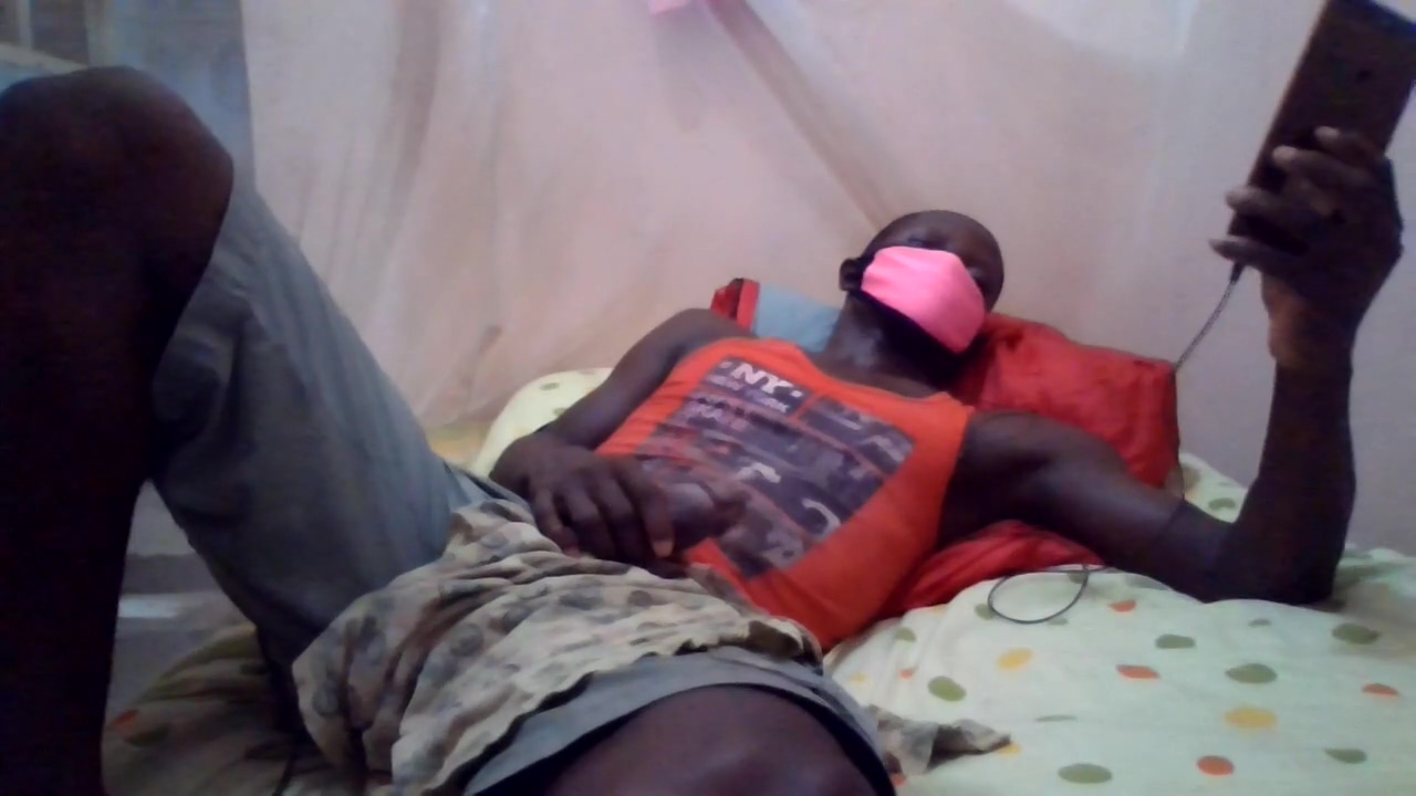 Yong Lad Jerks Off And Cum Laying And Watching Porn