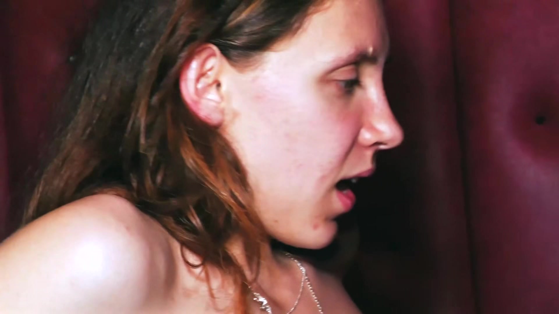 Candid Lola, 22, gets roughed up by two studs!
