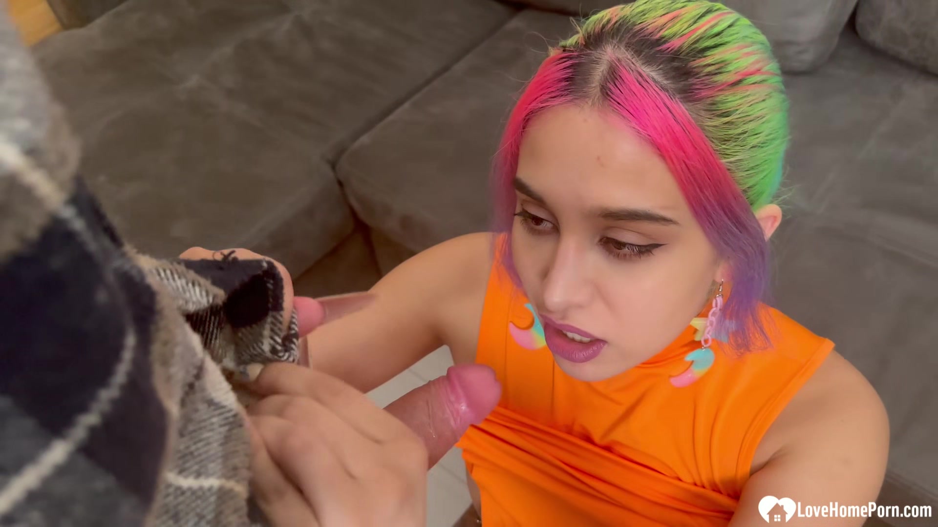 Egirl devours my big cock in POV