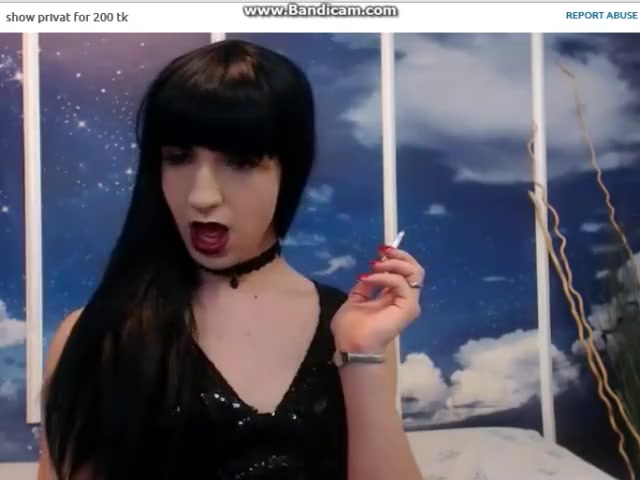 anastasiamistque Romanian TS Sexy Smoking on Webcam pt 2