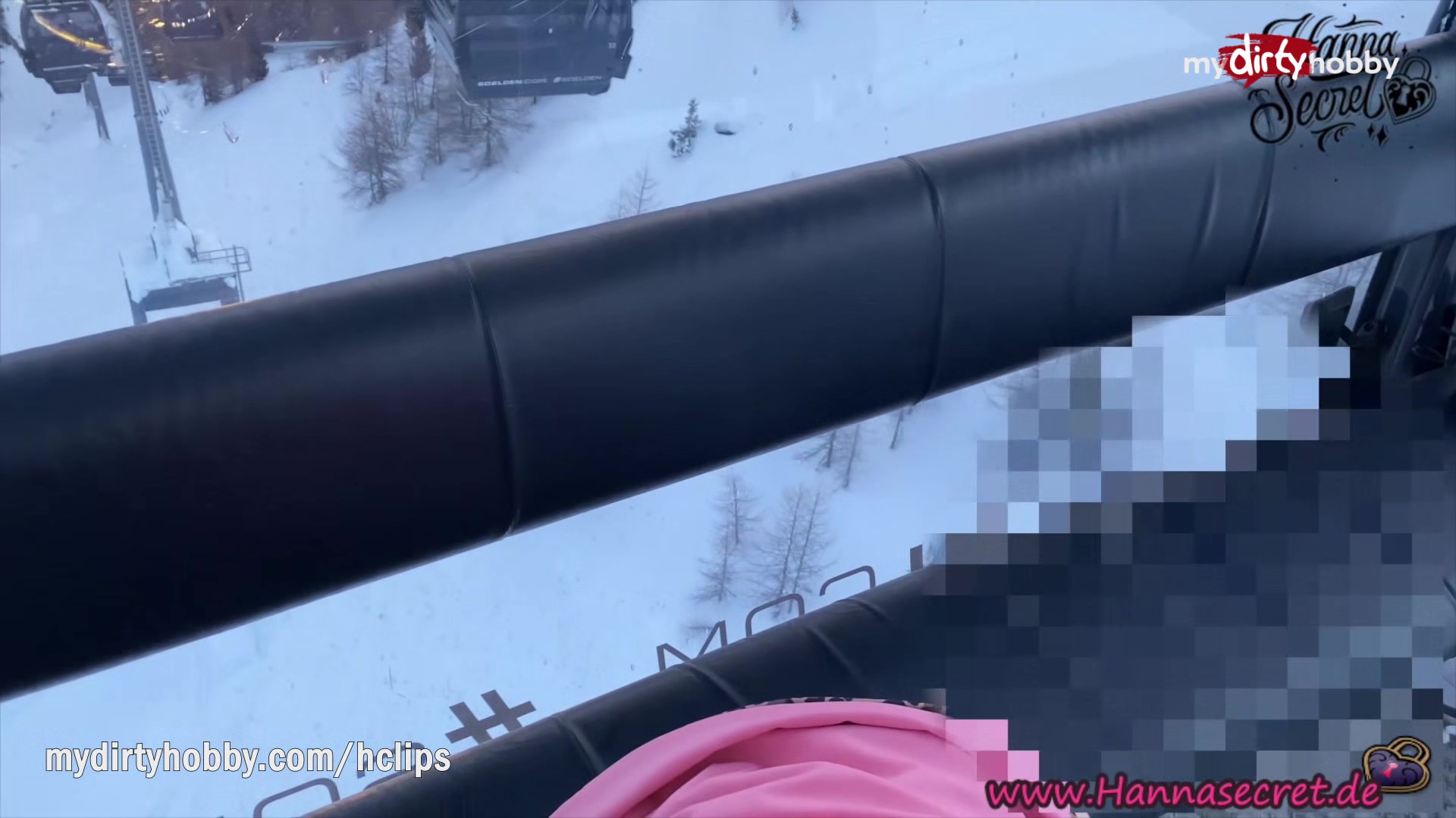 MyDirtyHobby - Daring amateur risky public swallow on the teleferic