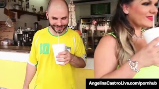 Cuban BBW Angelina Castro Takes A Hungry Cock In Her Pussy!
