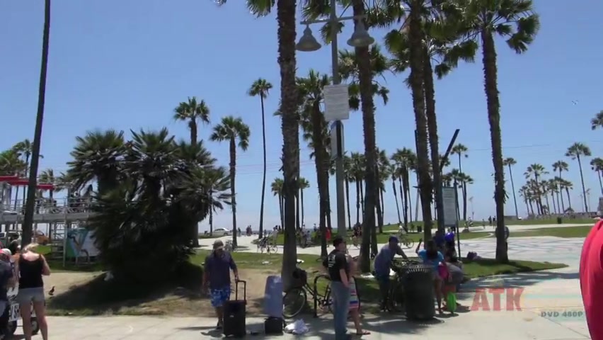 ATKGirlfriends video: Ashley Stone stripping to her bikini and laying in the California sun.