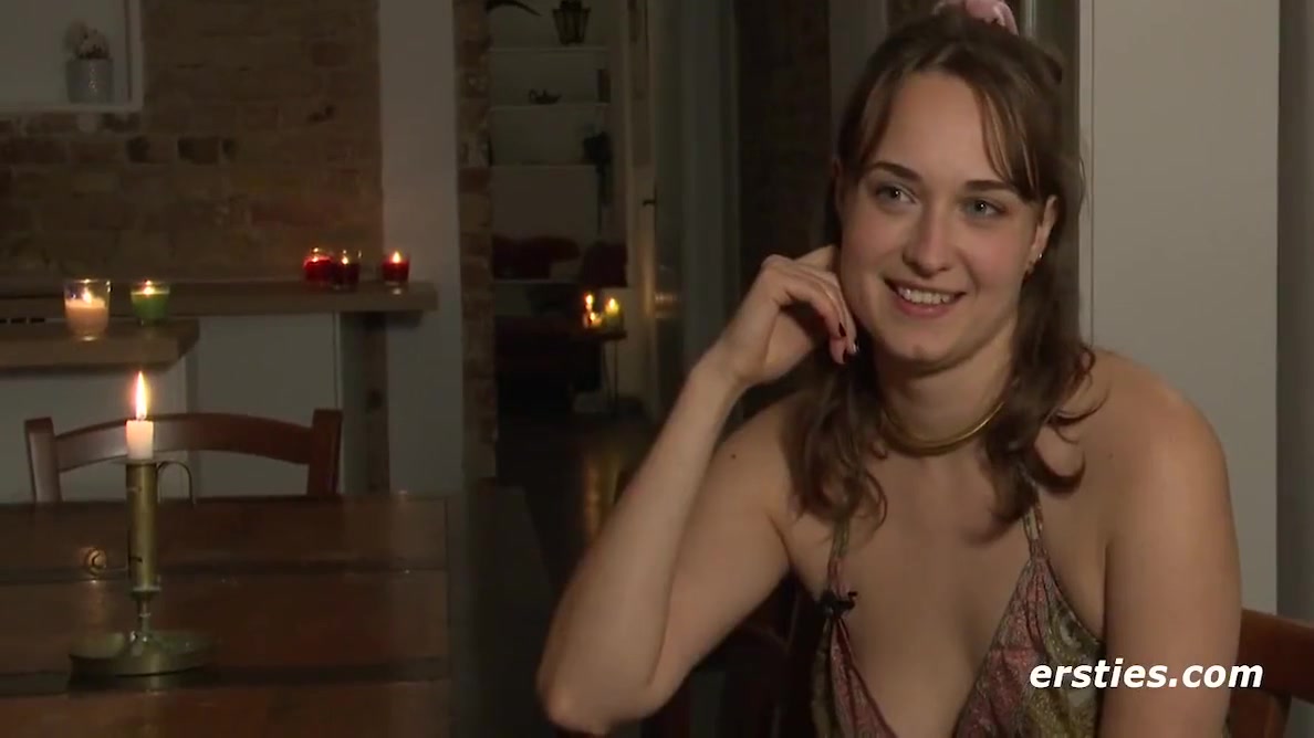 Leoni Stands On Clothespins On Her Labia
