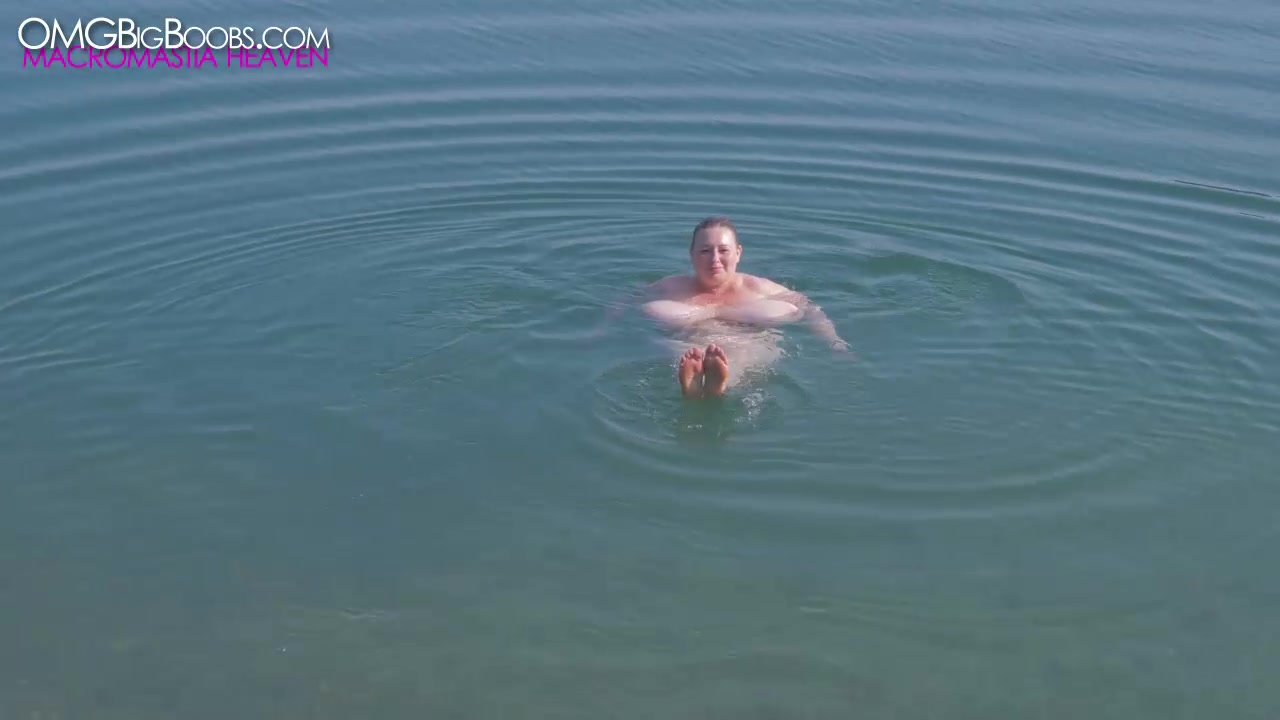 Lily loves naked swimming