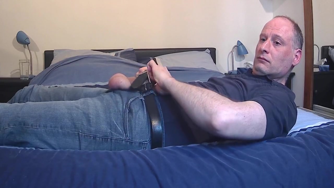 Kudoslong Pulls Down His Jeans And Underwear And Masturbates His Hairy Penis Until He Is Erect