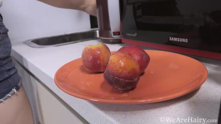 Emily Rose enjoys nectarines and orgasms