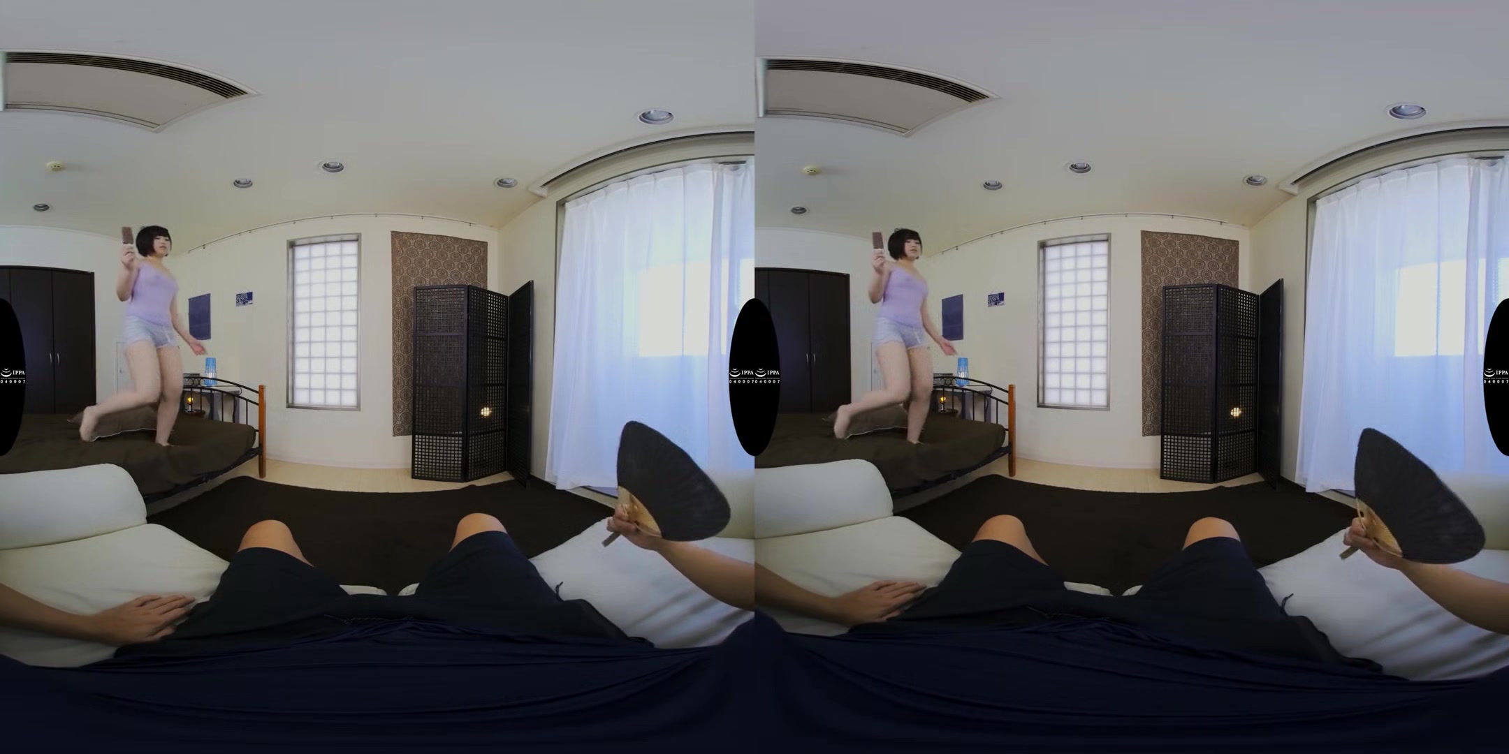 Busty Tits and Ererct Nipples in a Sweaty See-Through Tank Top in the Heat of Summer 2; Japanese Teen Hardcore Sex