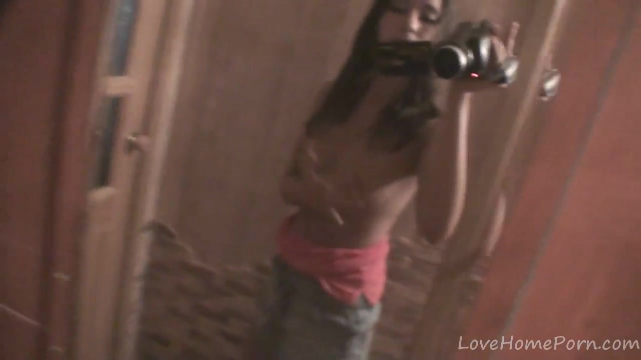 Desirable beauty shows off her impressive body