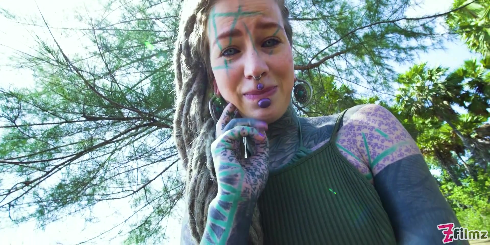 Naughty Tattoo Model Public Masturbation, Alternative teen 18+ Anal Squirt Outdoors