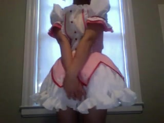 Cute Japanese cosplayer stripping her petite body on cam