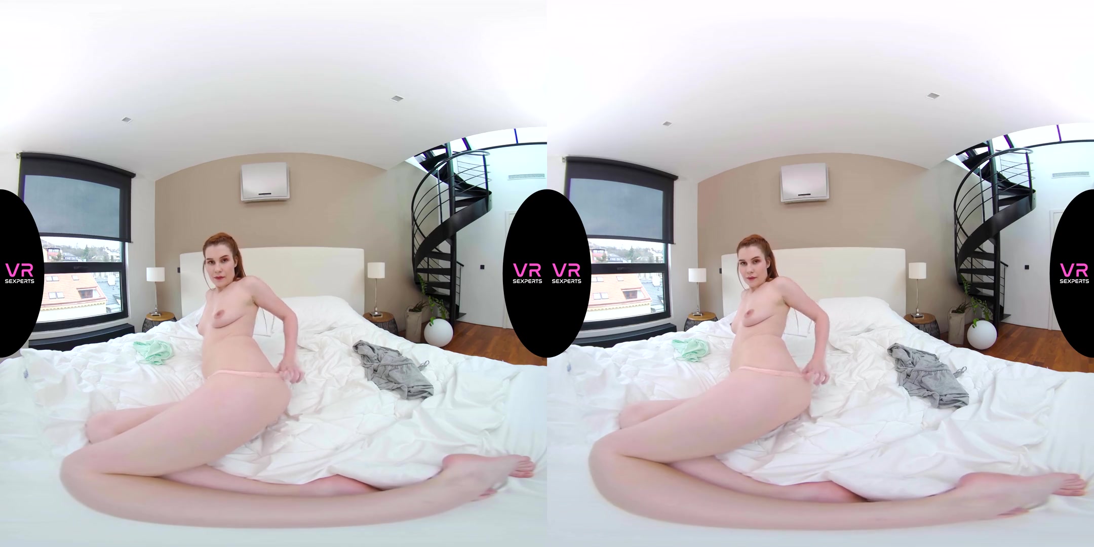 Cute Redhead Show On The Bed - SexLikeReal
