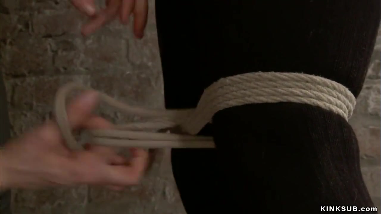 Bound Slave In Tights Hard Caned