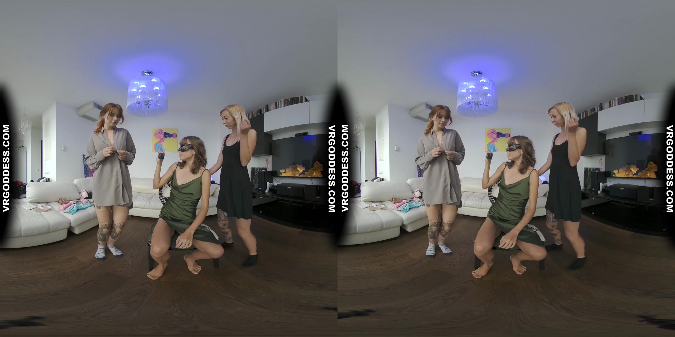 Posh Lesbian Threesome Striptease Bleika And Cherri Are Pussy Licking Sex Slaves To Miss Pussycat
