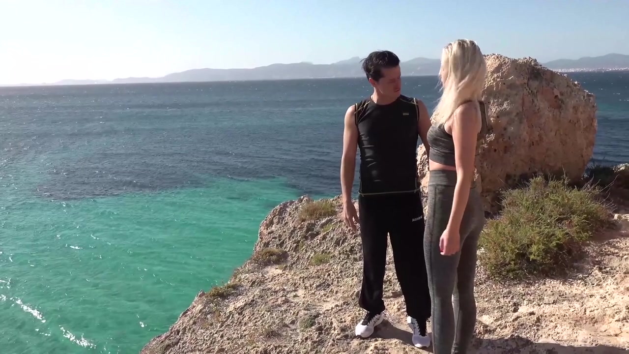 Outdoor Yoga Sex On The Outdoor Place For The Young Blondie