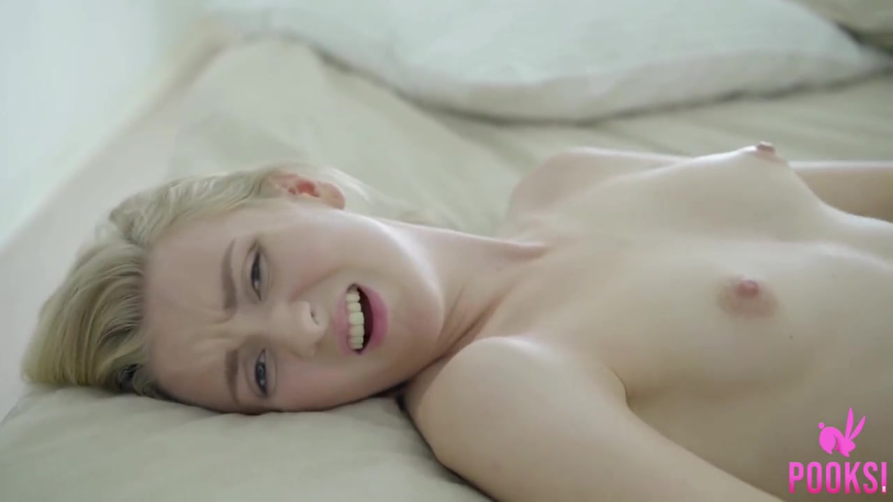 Slim Short Haired Blonde Stella Fucks Her Vibrating Toy!