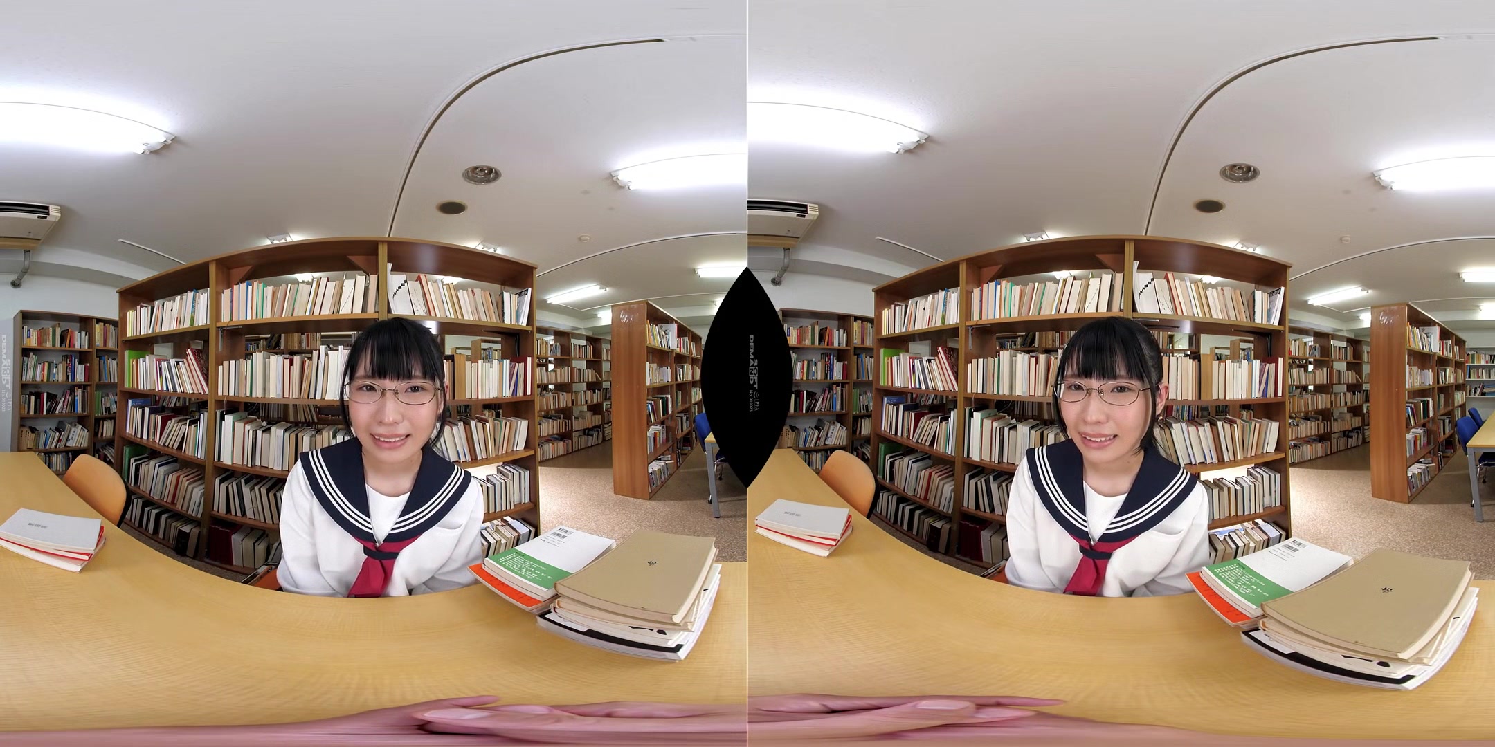 Nana Kisaki - All Business Sexy Librarian Teases You Via Pantyhose Wardrobe Malfunctions