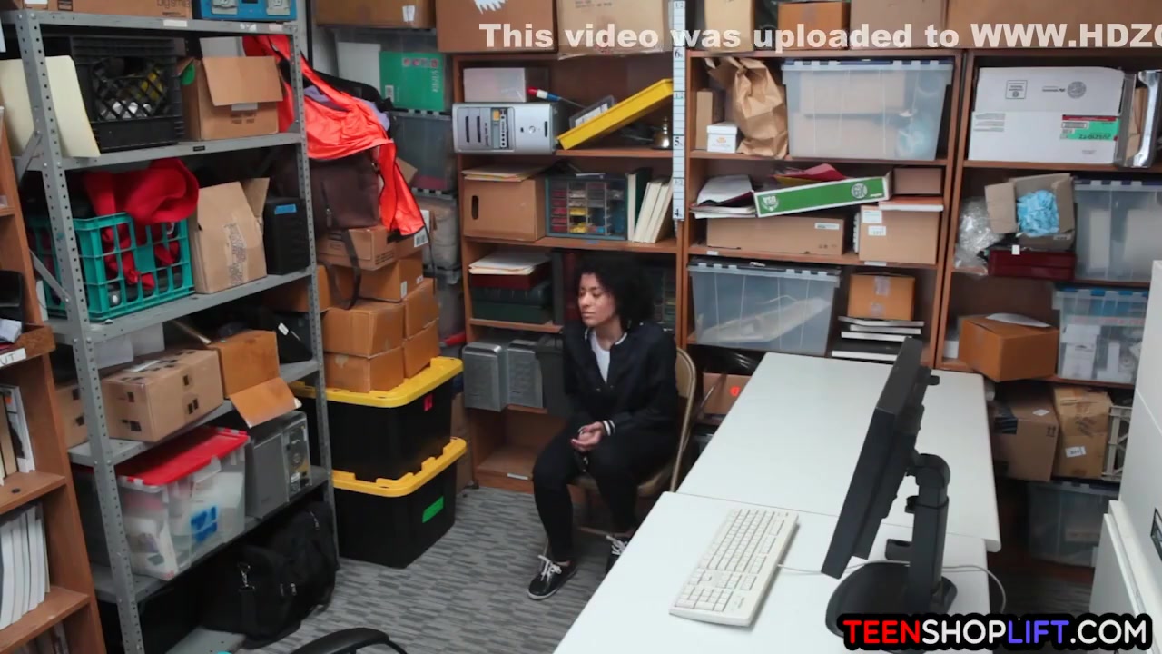 Busty teen 18+ Shoplifter Fucks The Security Guard For Free