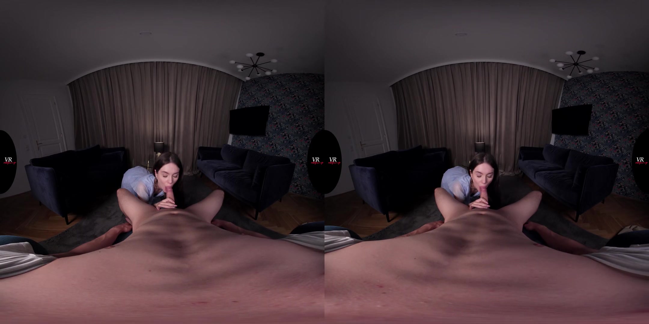 Nut Busting Babe Liz Sucks Your Dick