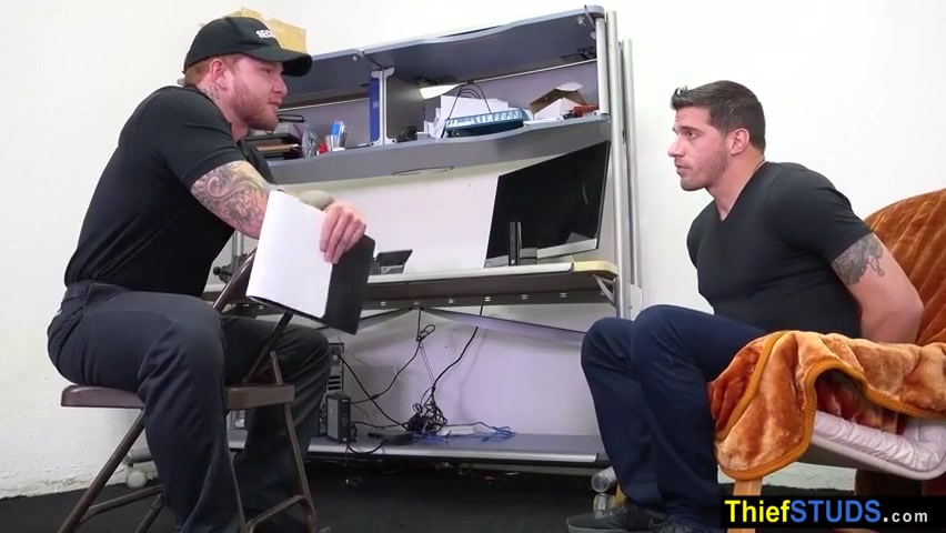 Ty Roderick In Hunky Red Causing Trouble On A Big Cock
