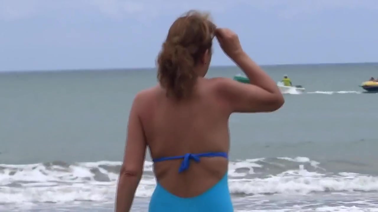 My 58 Year Old Wife On The Beach And Masturbates