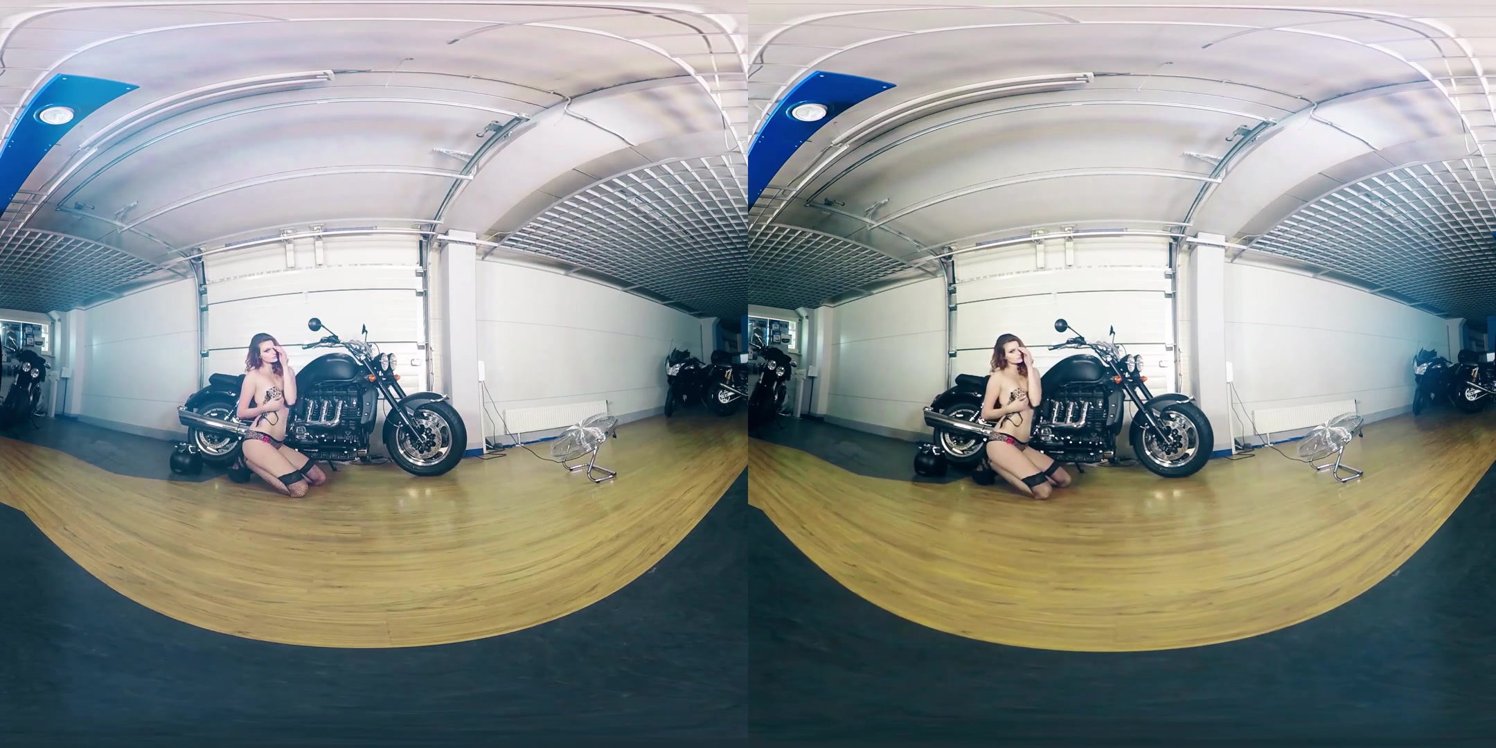 Klara in Redhead Gets Turned on by Her Motorcycle - BravoModelsMedia