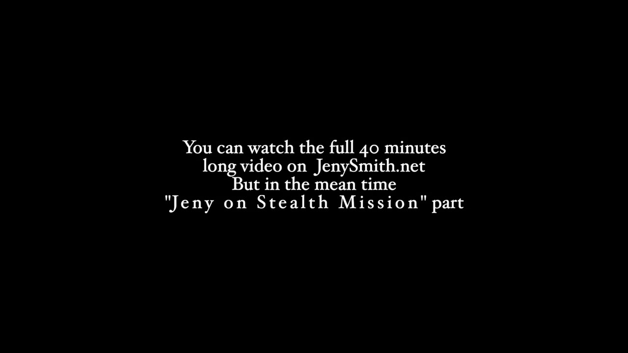 Jeny Smith is walking naked through an abandoned factory.