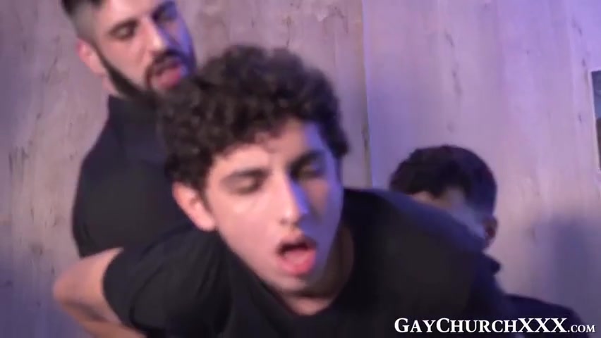 Young Catholic Caught Jerking Off And Threeway Rawpounded