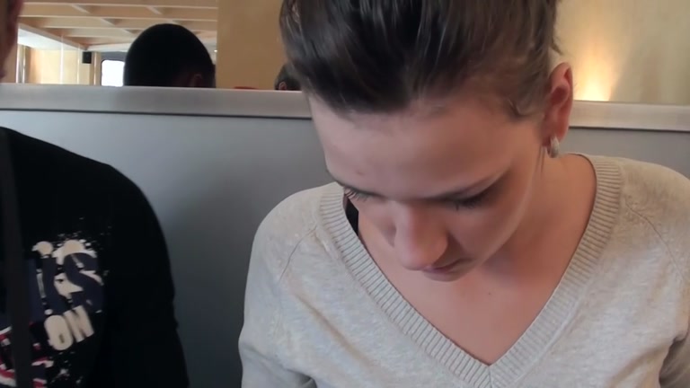 Real public sex with a stunning brunette