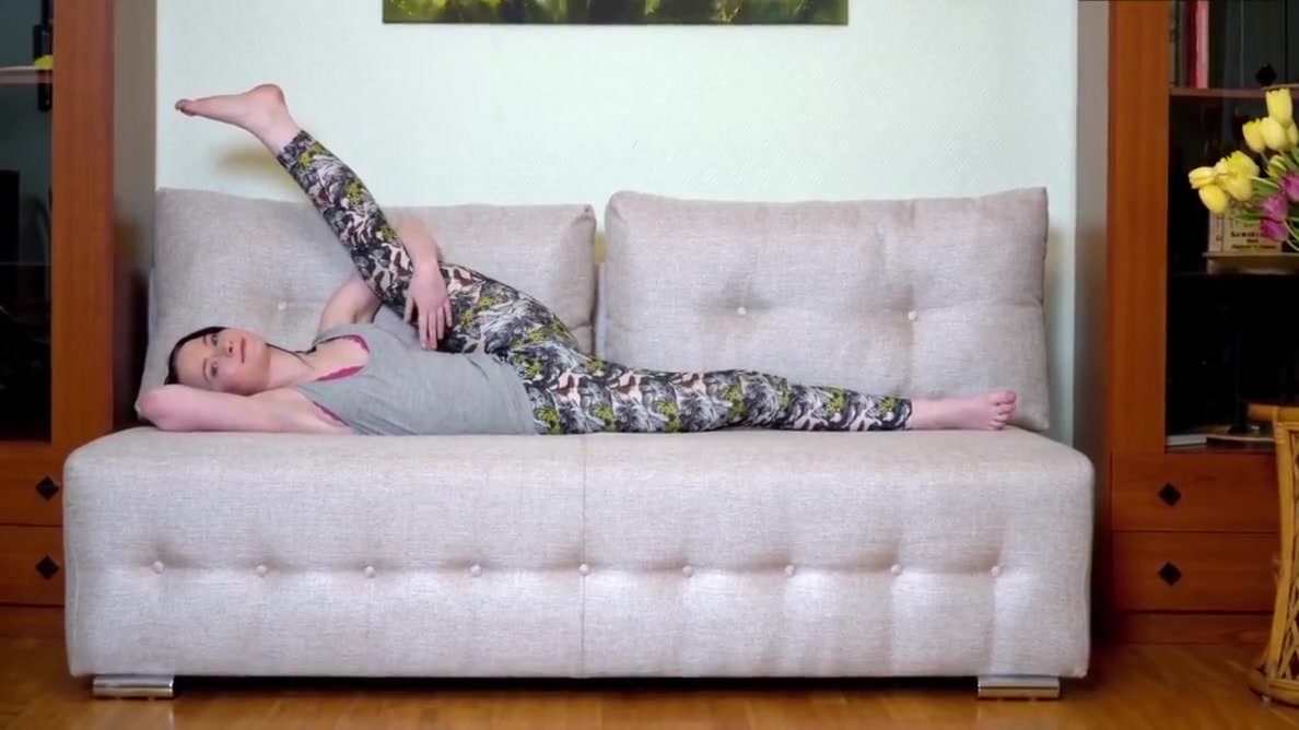 Hot Russian Gymnast Star Torpe Baba Spreading Legs