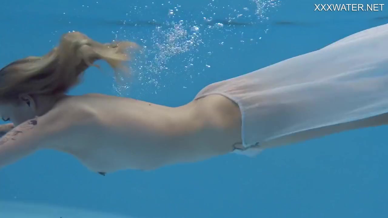 Finnish Hottest Pornstar Mimi Swims Nude In The Pool