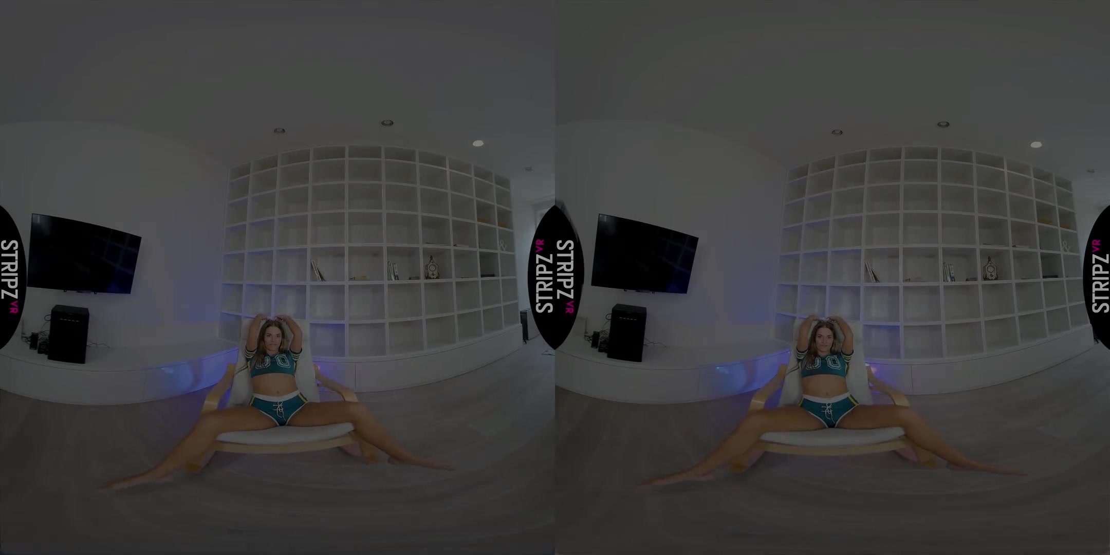 Naughty Corner - Pornstar with Amazing Legs Solo Striptease