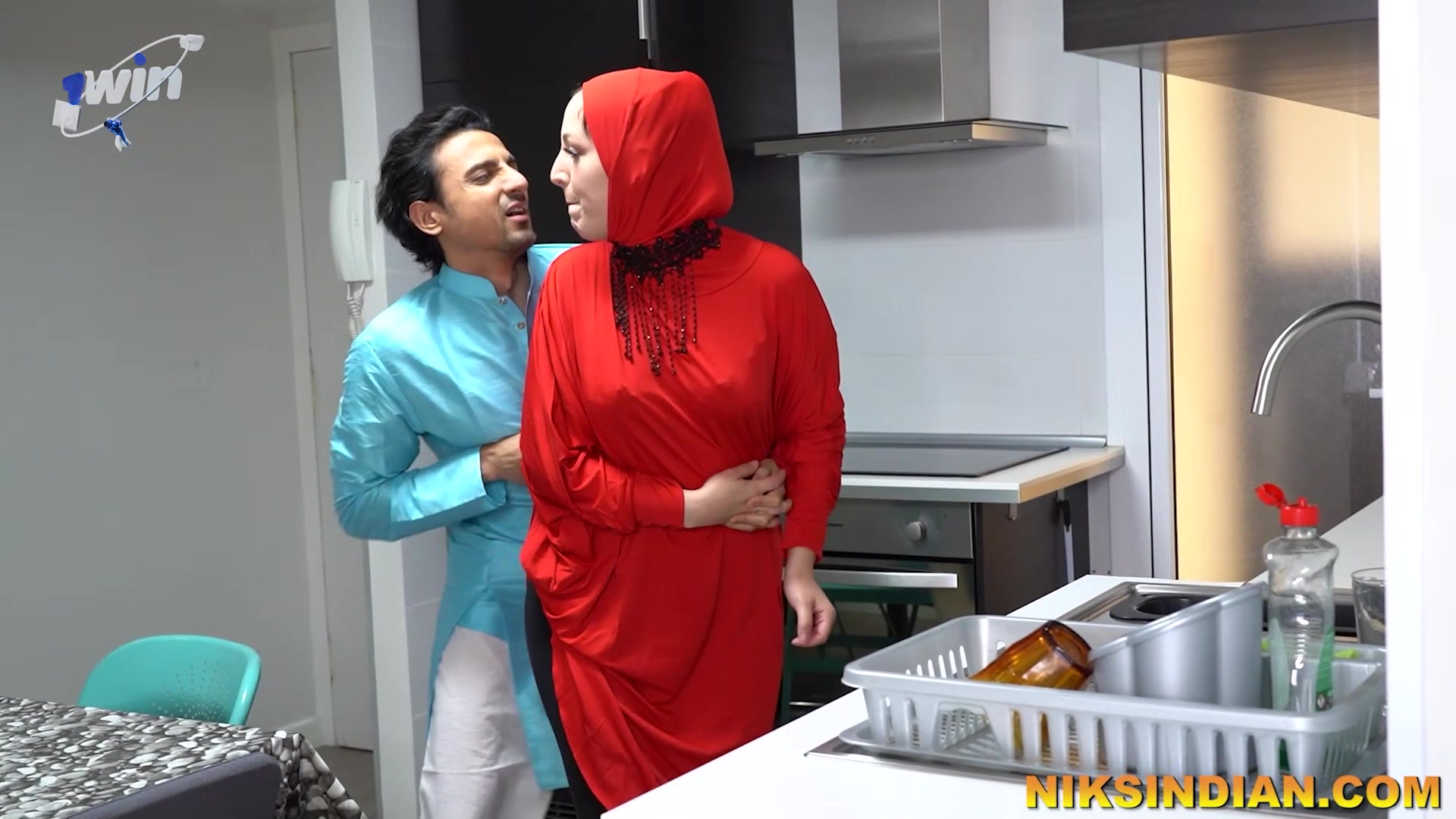Cuckold Husband Watching His Big Ass Muslim Wife Getting Railed by Big Cock Guy
