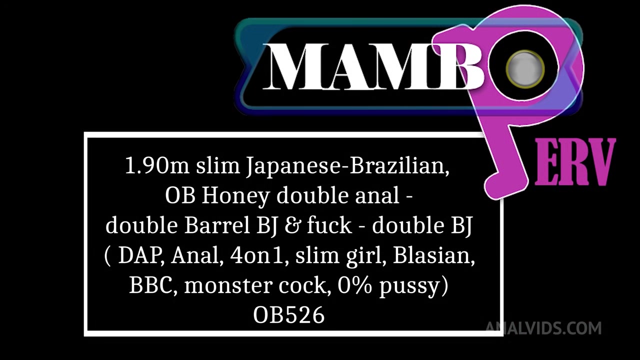 1.90m Slim Japanese-Brazilian, Ob Honey Double Anal - Double