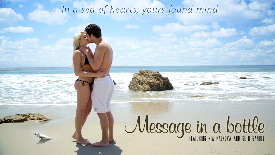 Mia Malkova & Seth Gamble in Message In A Bottle Video
