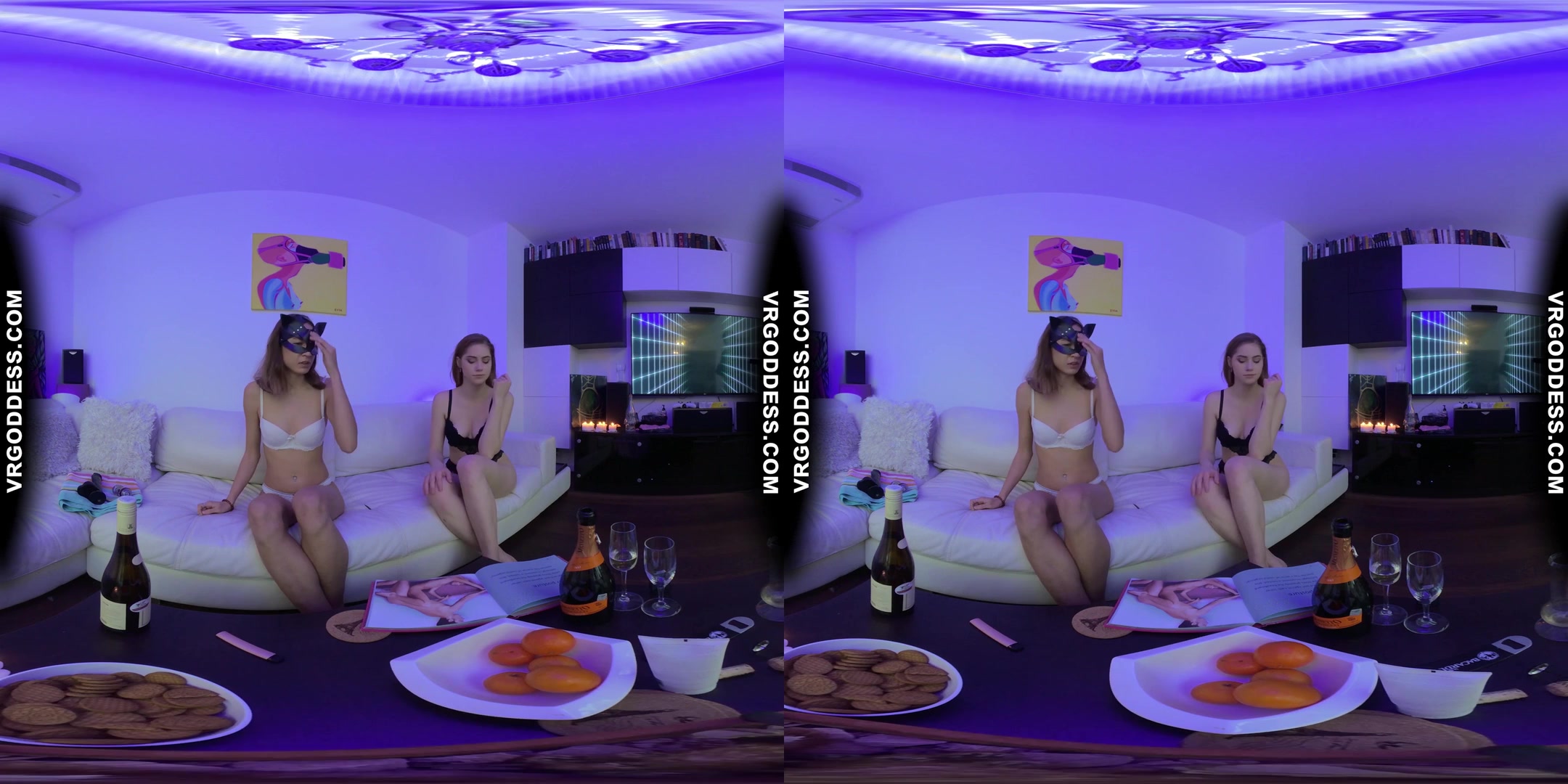 Vaping Hot Teens Margarita With Miss Pussycat Big Black Dildo Champagne Pussy Licking