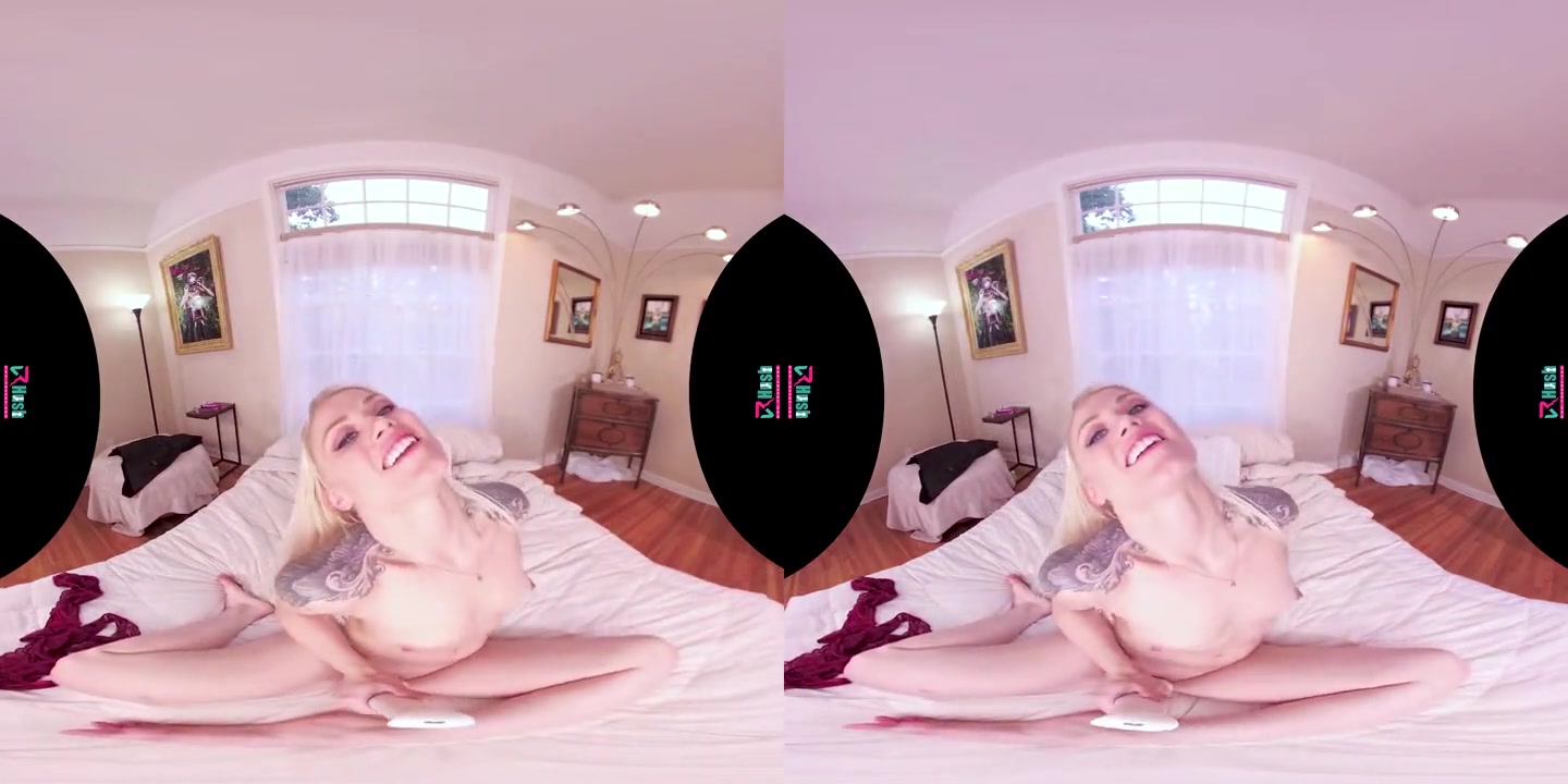 VRHUSH Ash Hollywood masturbates in POV VR