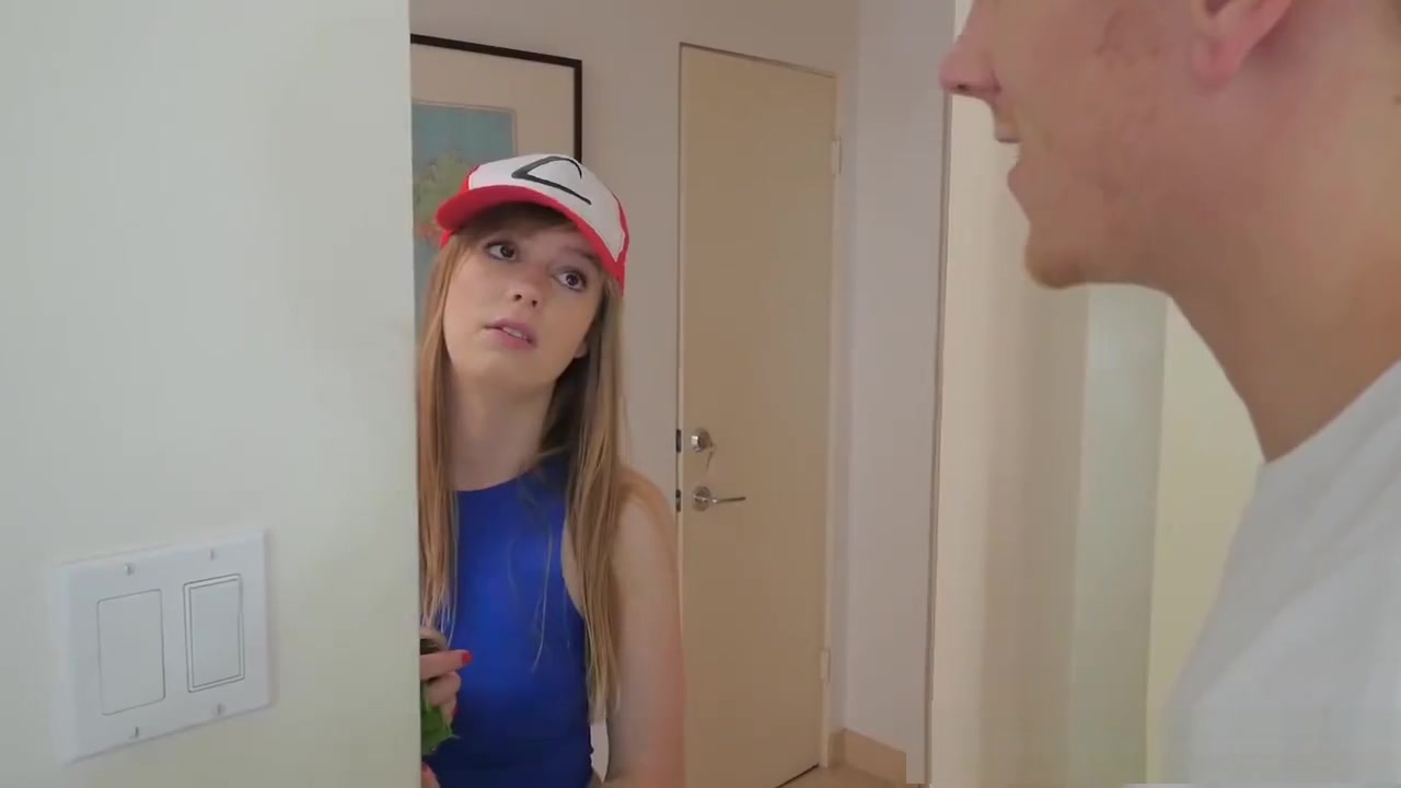 teen 18+ stepsister catching a rare Pokemon