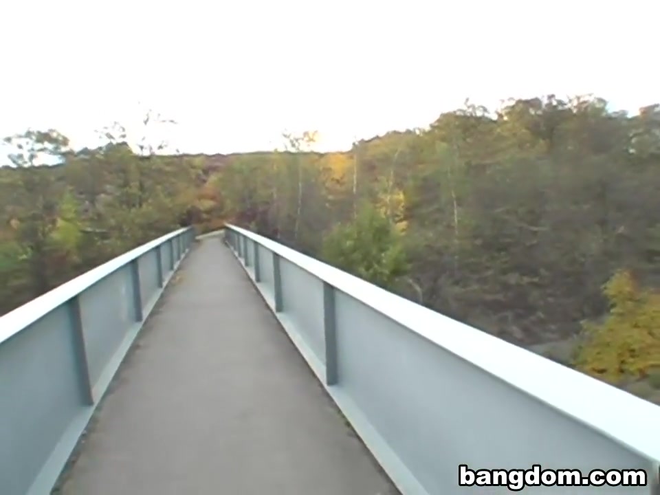 Chic With Huge Tits Fucked On The Bridge