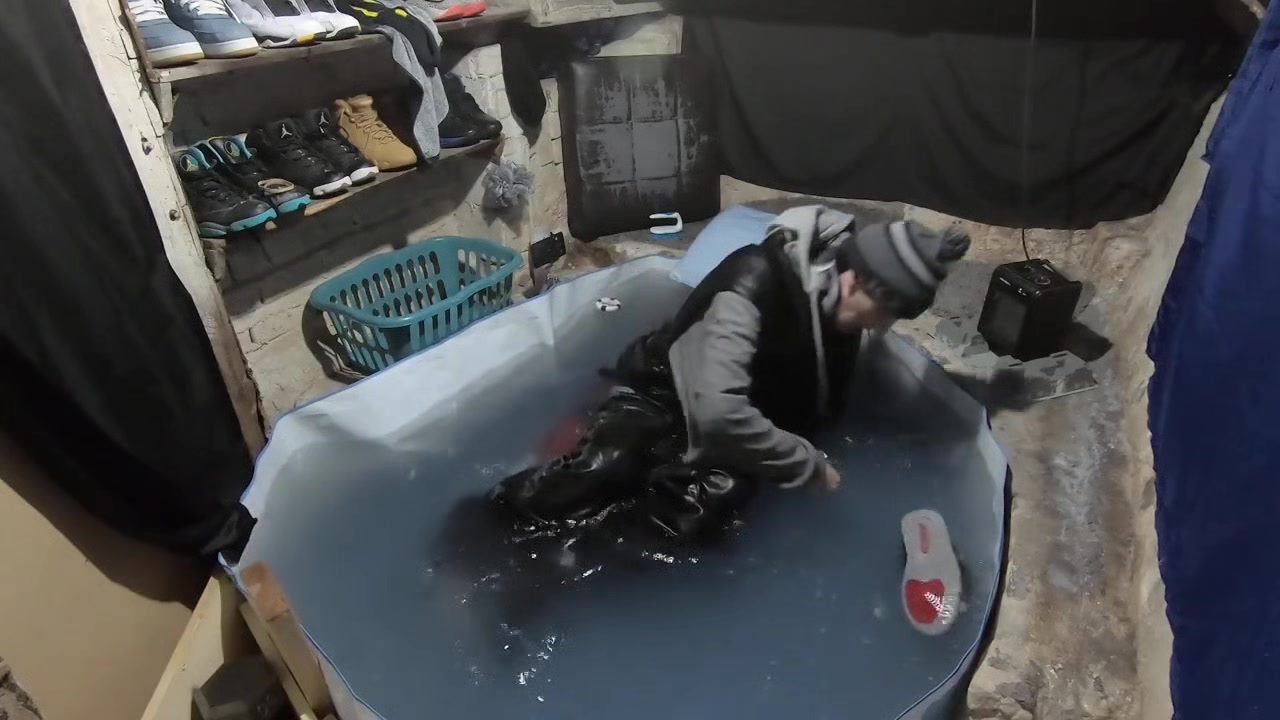 Wet skater boy david