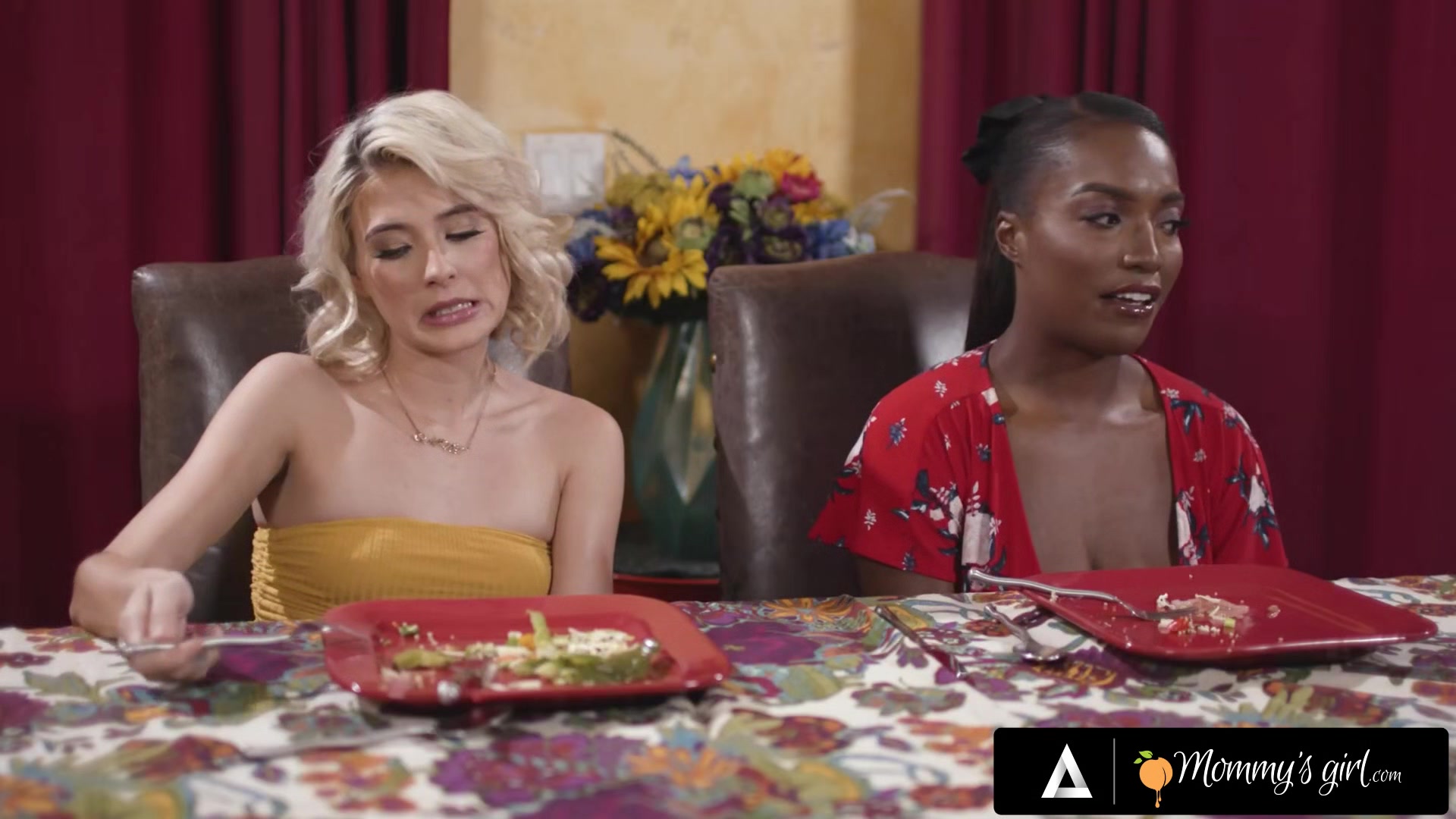 Step mommy'S GIRL - Busty MILFs Christie Stevens And Ebony Mystique Swap Their Stepdaughter During ***