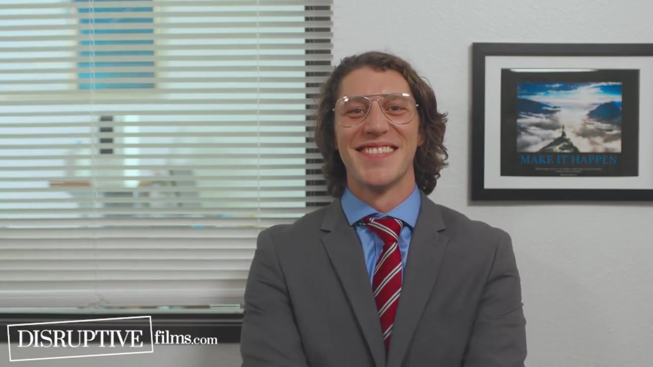 Awkward Hunk Finally Fucks Boss At Work - The Office Ga