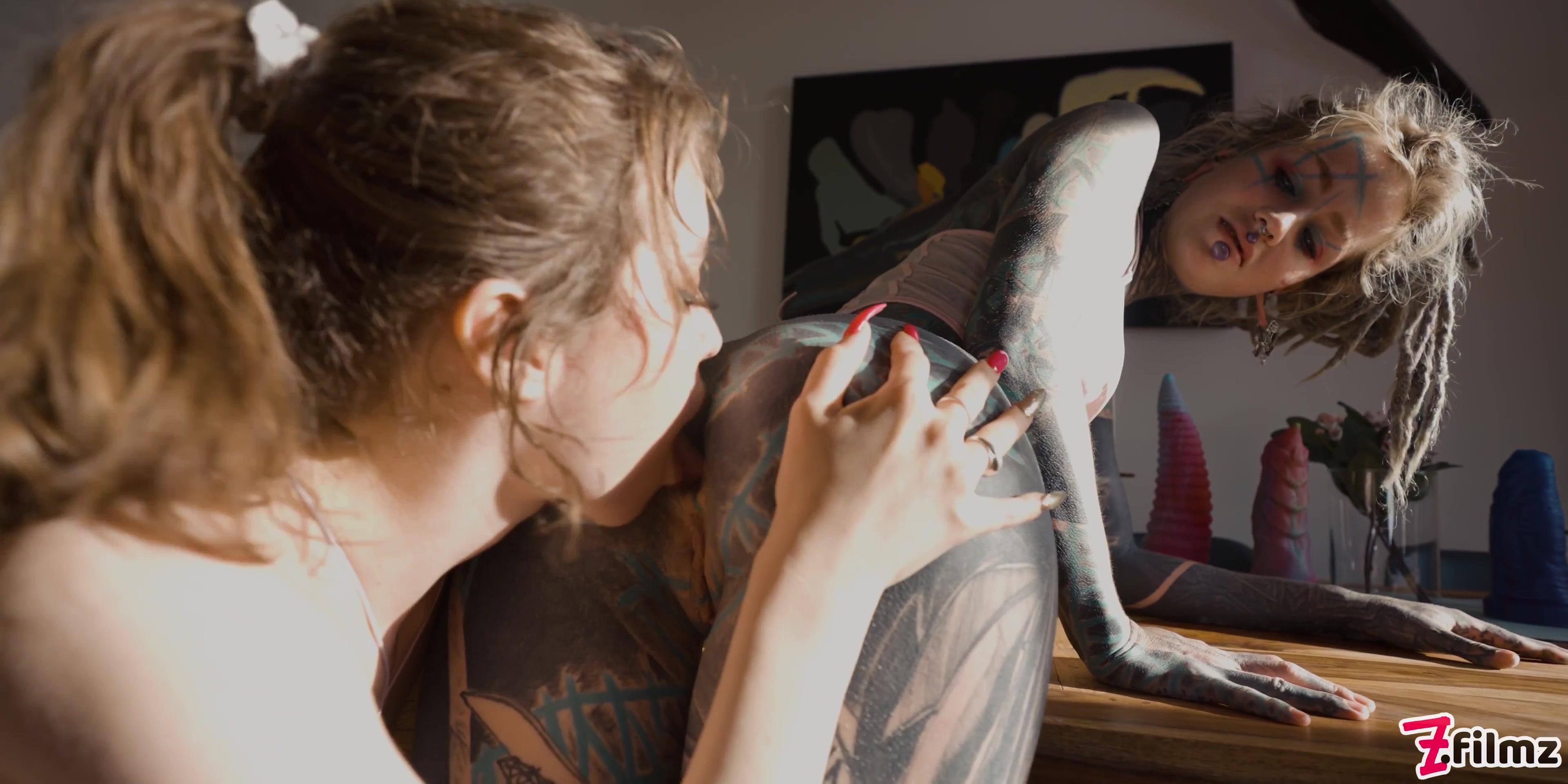 Anal Gaping Tattooed teens 18+ - Big Toys, Prolapse, Squirt, Atogm, Pussy Licking