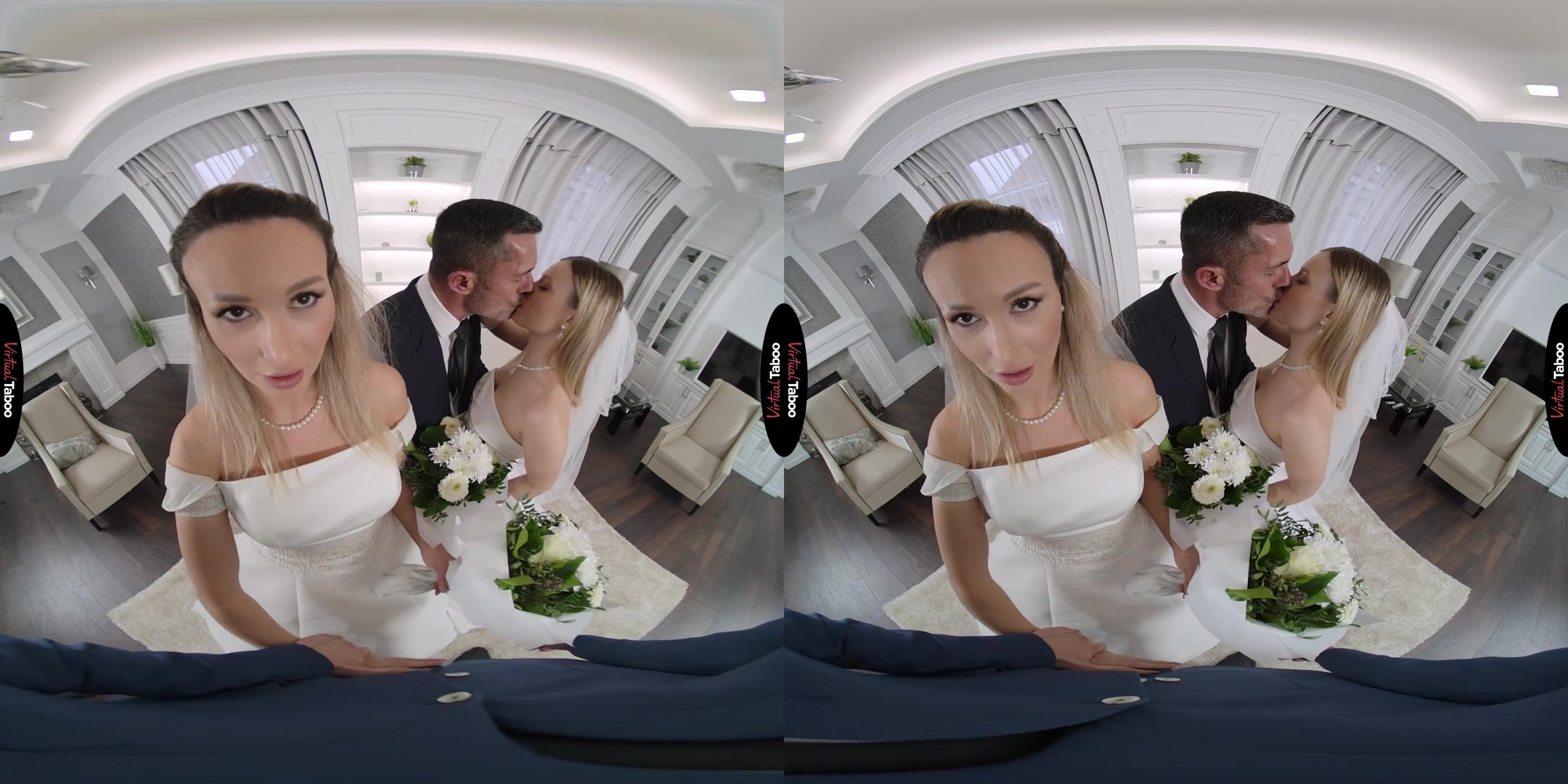Lily Blossom, Karina King VR Porn: Here Cum The Brides - VirtualTaboo