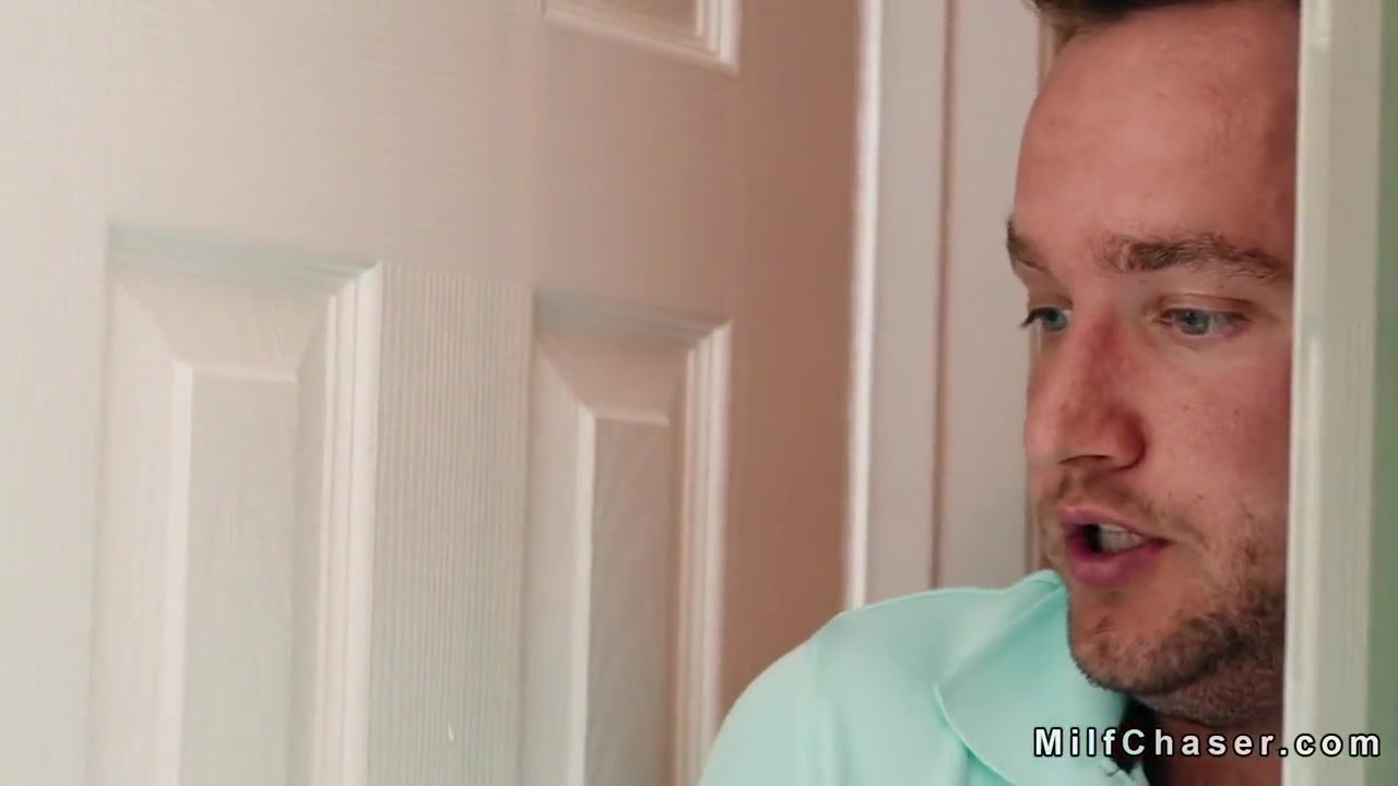 Milf Bangs Young Guy In Bathroom